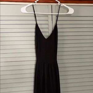 Black knee length dress